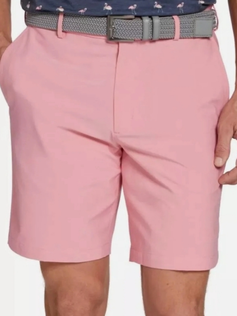 Walter Hagen Men's 9" Inseam Performance 11 Micro Lines Golf Shorts Mens Size 36
